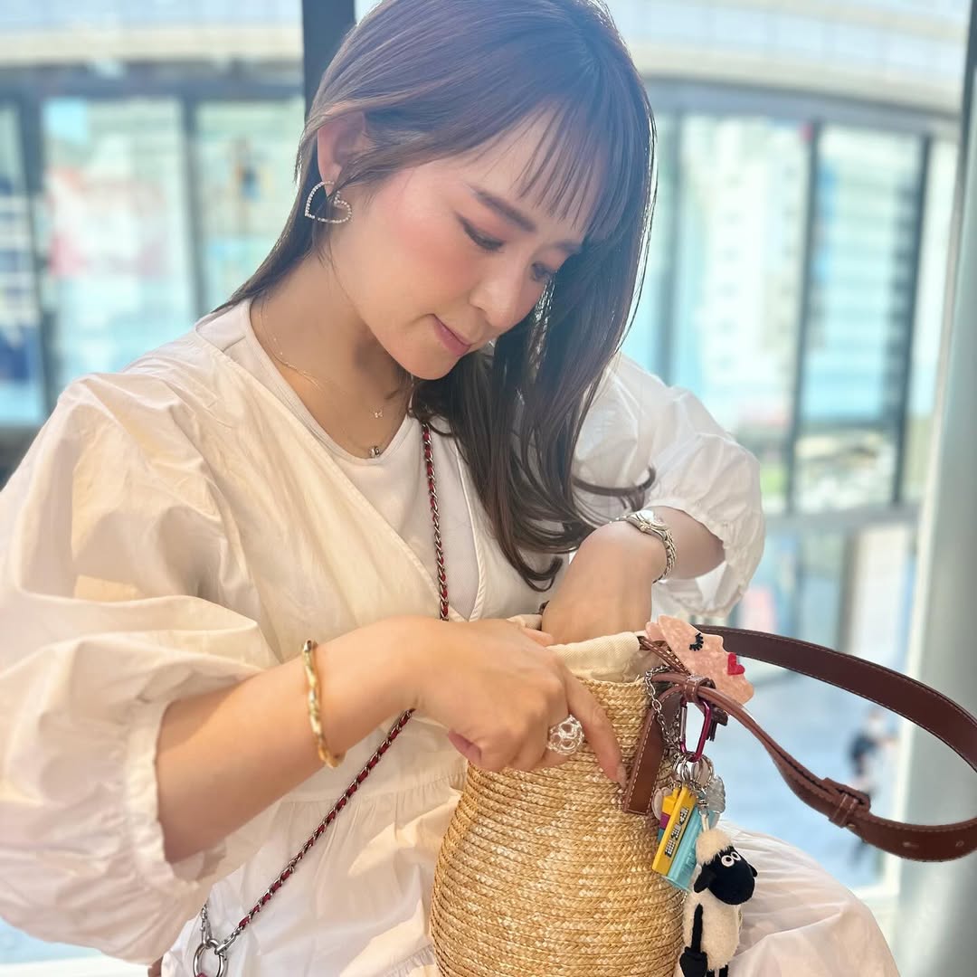 リボンネックレスS925コーデ1