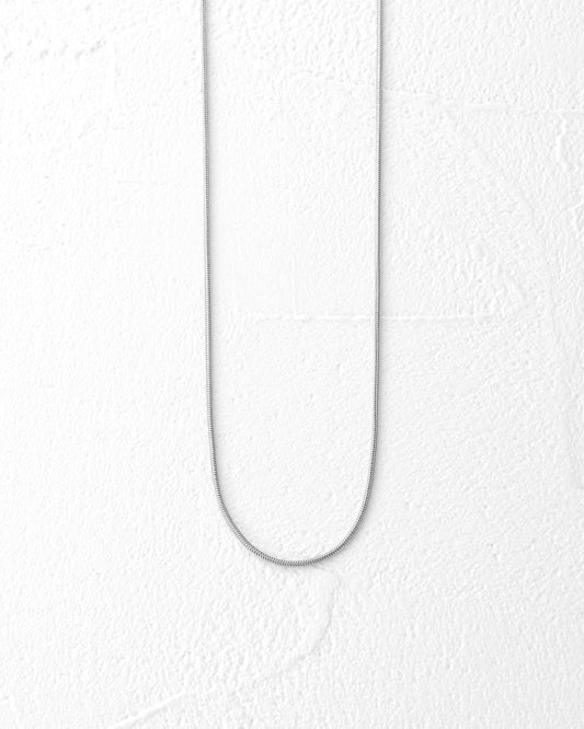 ラウンドスネークネックレス シルバー