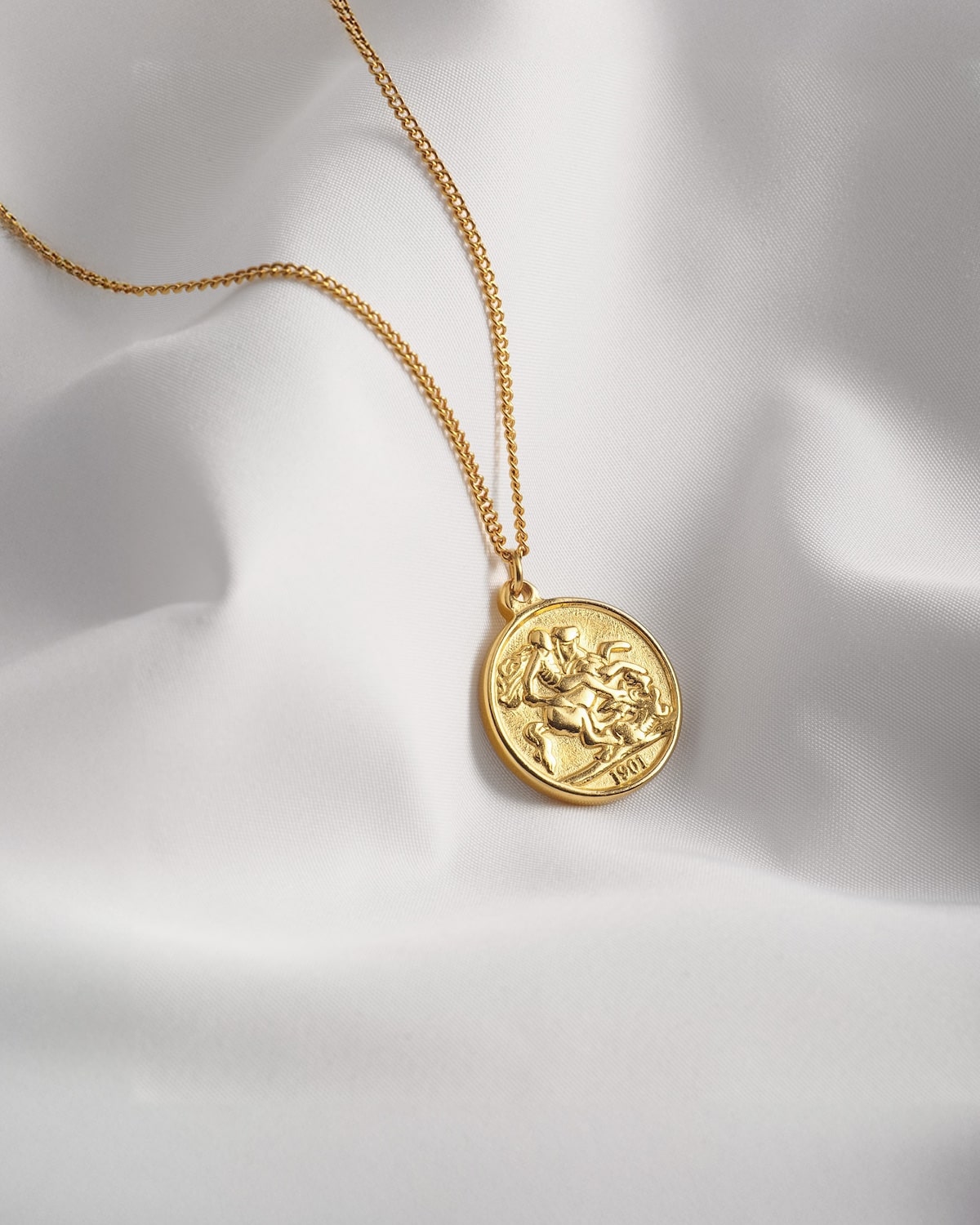 Coin necklace SGUゴールドコインチャーム