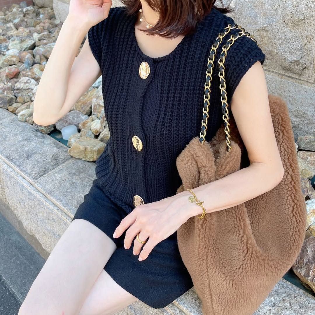 Coin chain braceletゴールド上品