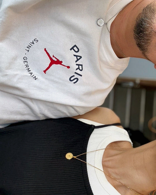 カジュアルにお揃いコインネックレス