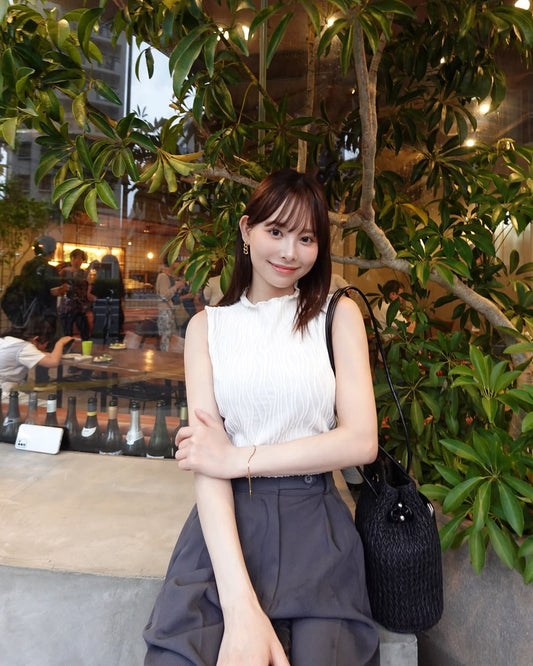 チェーンピアスゴールドコーデ1