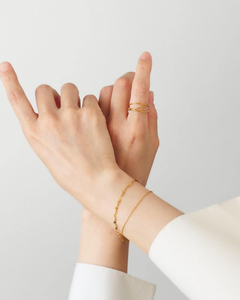 Layered Bracelet ゴールド