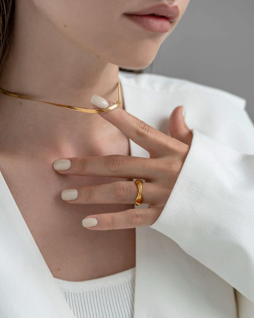 スネークネックレス 3mm シンプル 光沢 なめらか