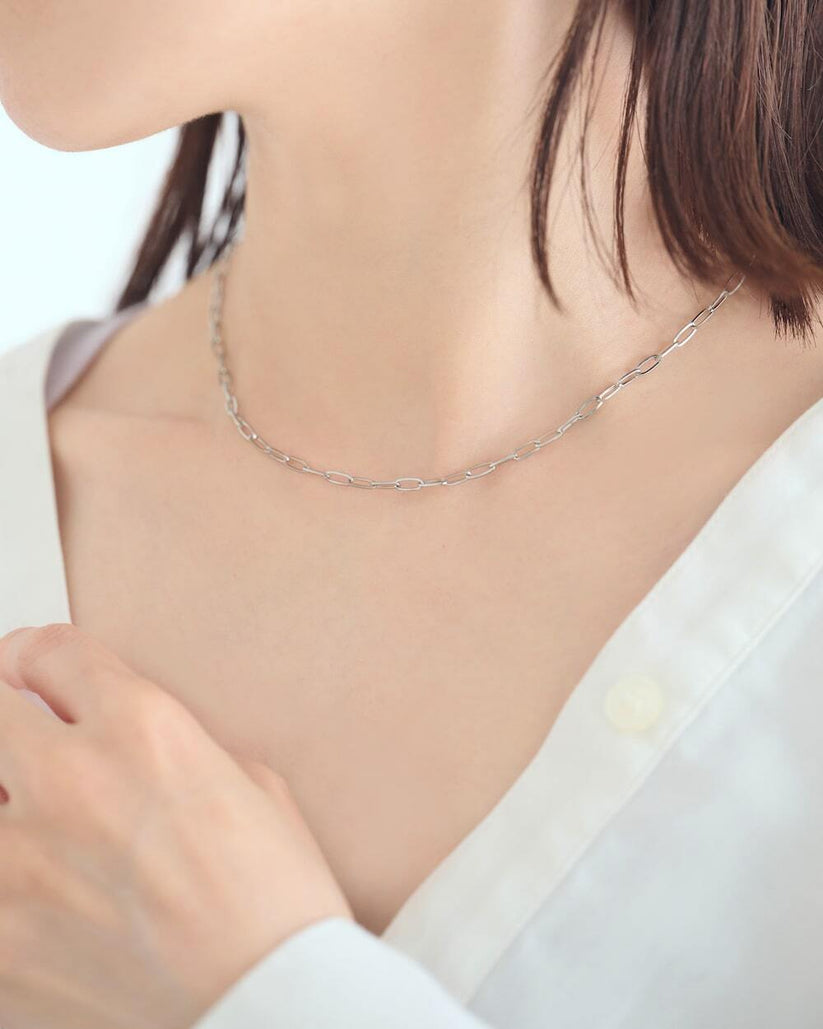 Link Chain Necklace edgy urban versatile