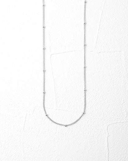 ドットチェーンネックレス シルバー