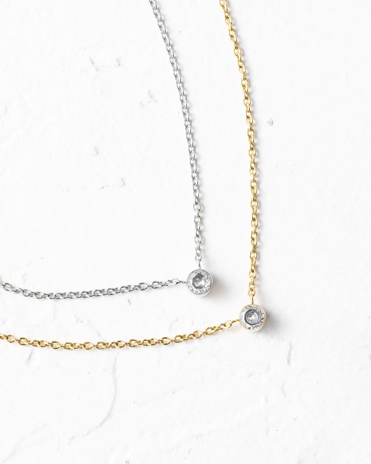 Zirconia Necklace II華奢カワイイ