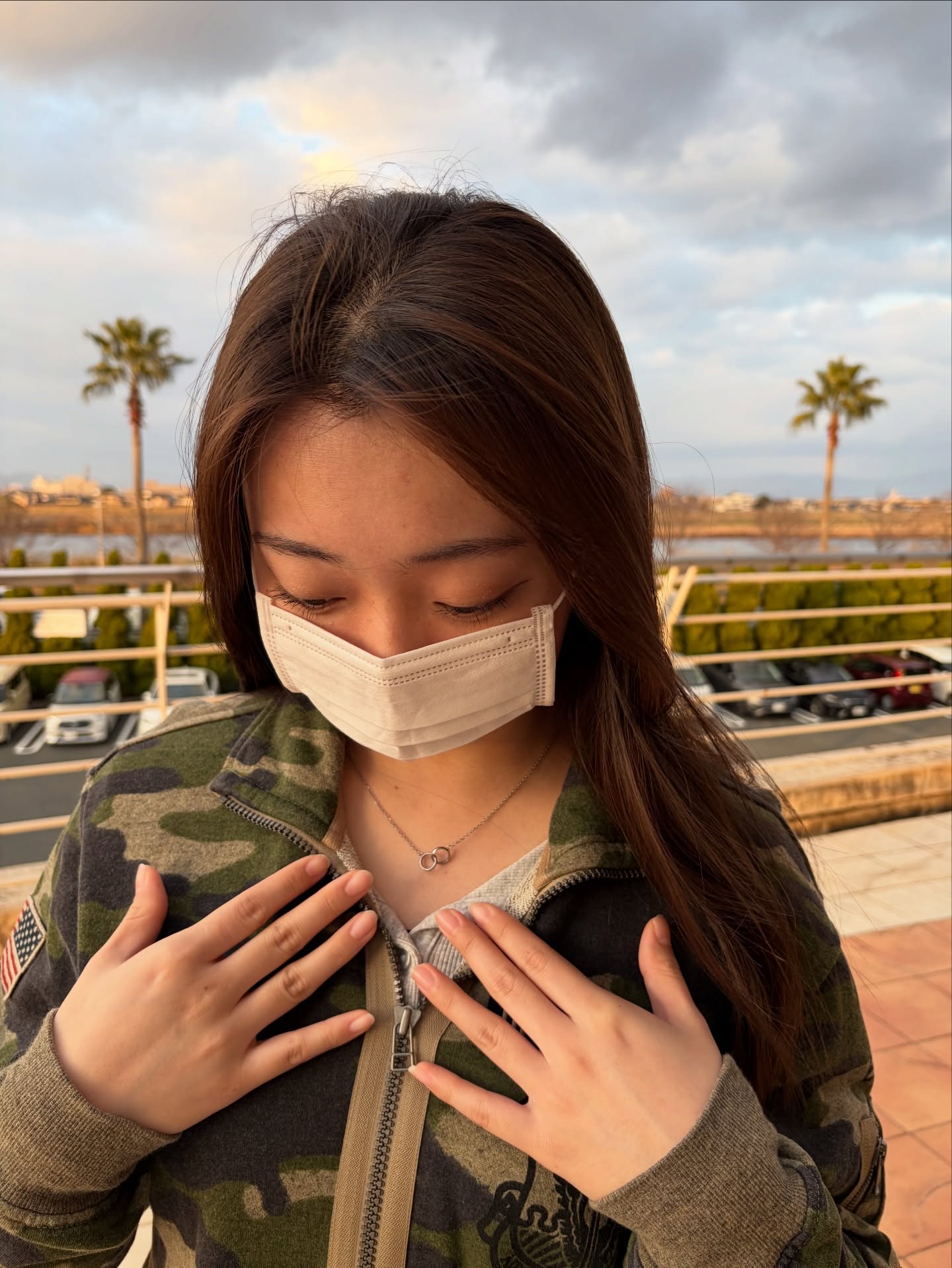 Lumine ring necklace女性コーディネート