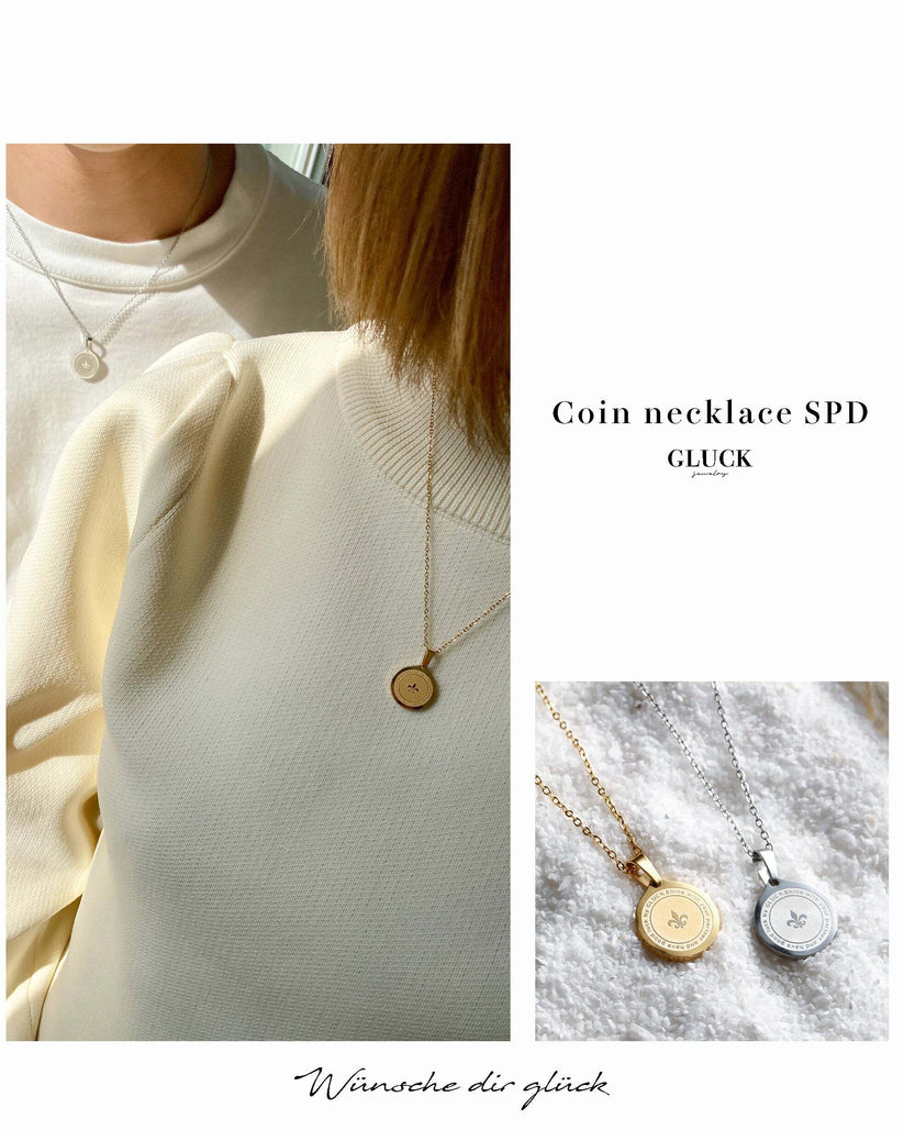 Coin necklace SPD ゴールド シルバー ペア