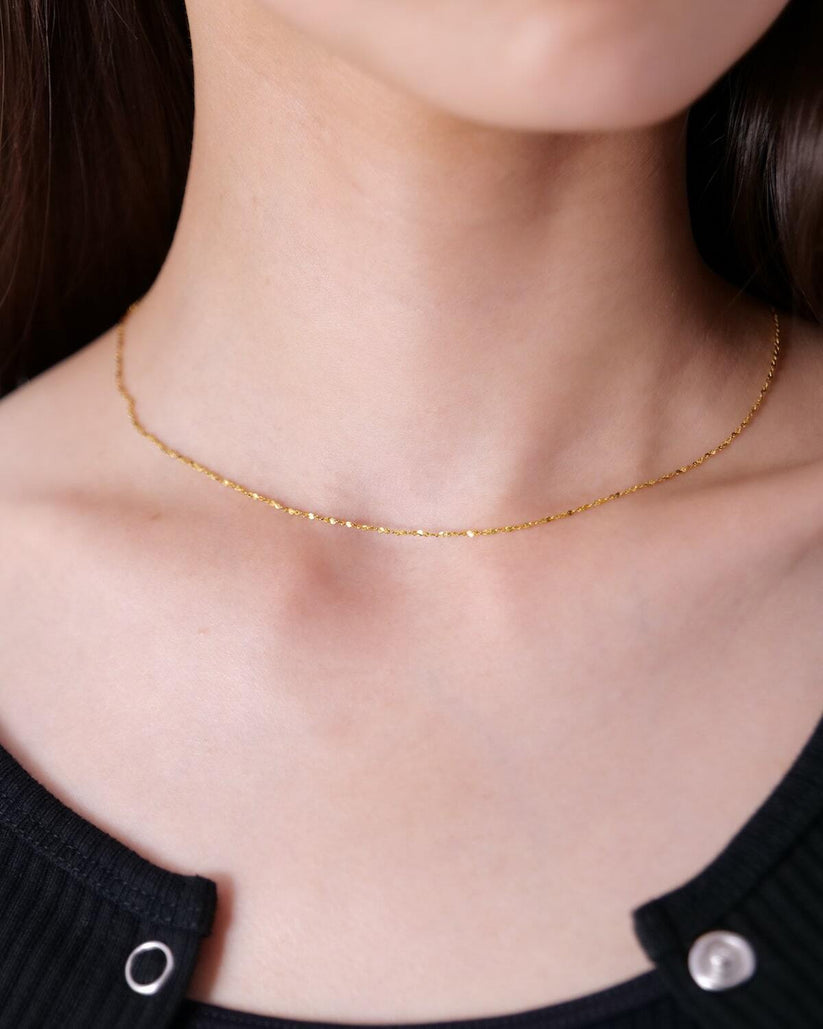 Twinkle Necklace - 華奢 キラキラ 重ね付け