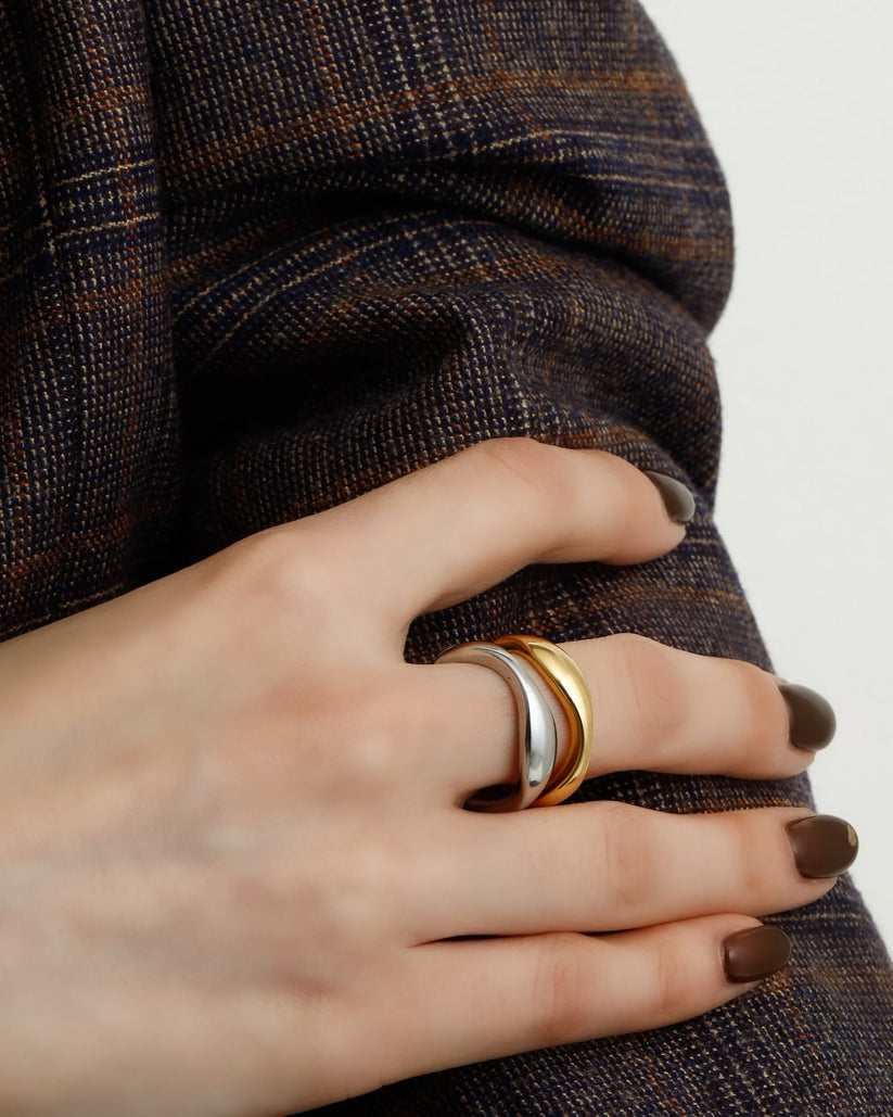 Verformung Ring ウェーブ モダン