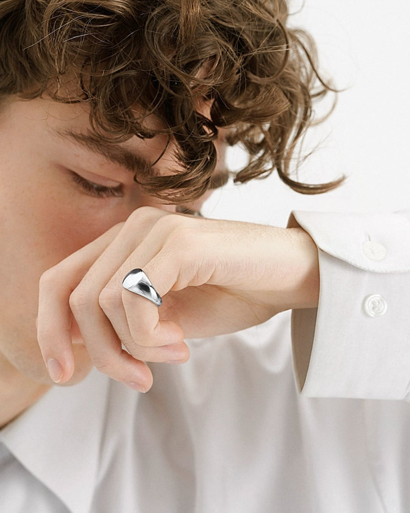 Round Signet Ring, bold, everyday