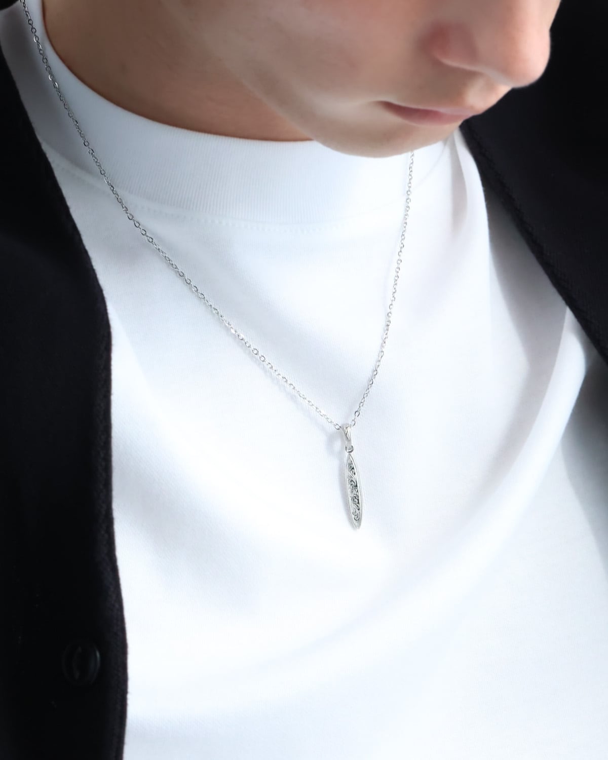 Surfboard Necklace シルバー