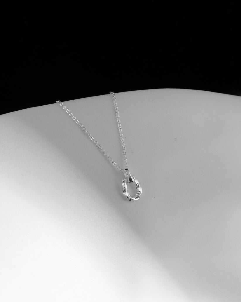Twist Horseshoe Necklace, 幸運, ユニセックス