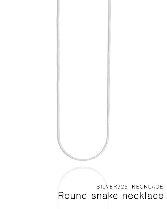 Round snake necklaceS925