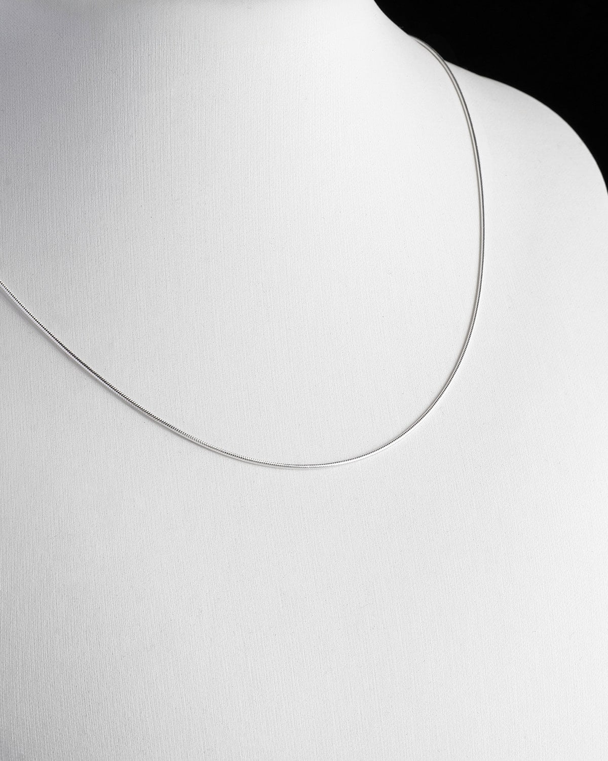 スネークネックレス シルバー925 Round snake necklace S925