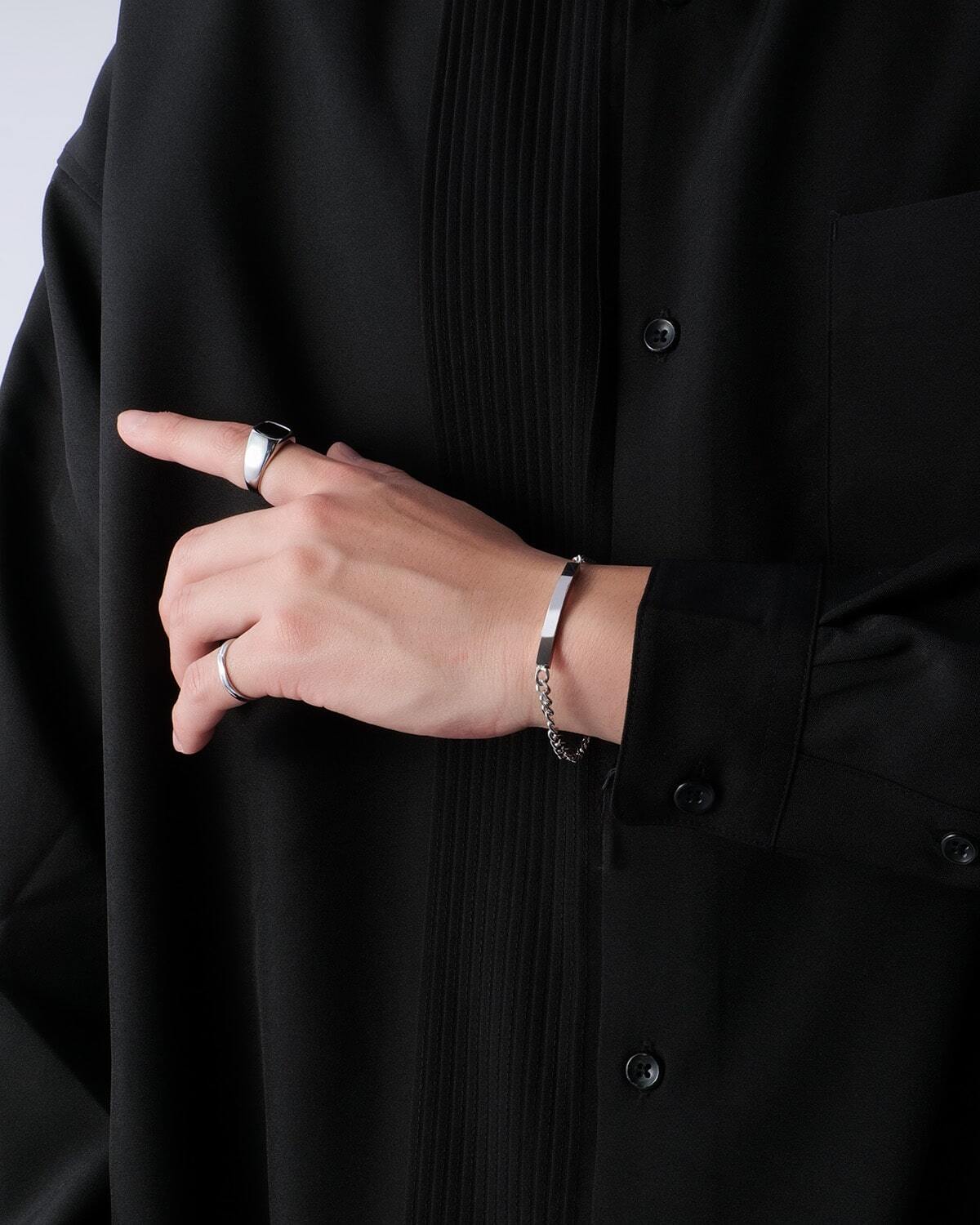 Plate chain bracelet ブレスレット