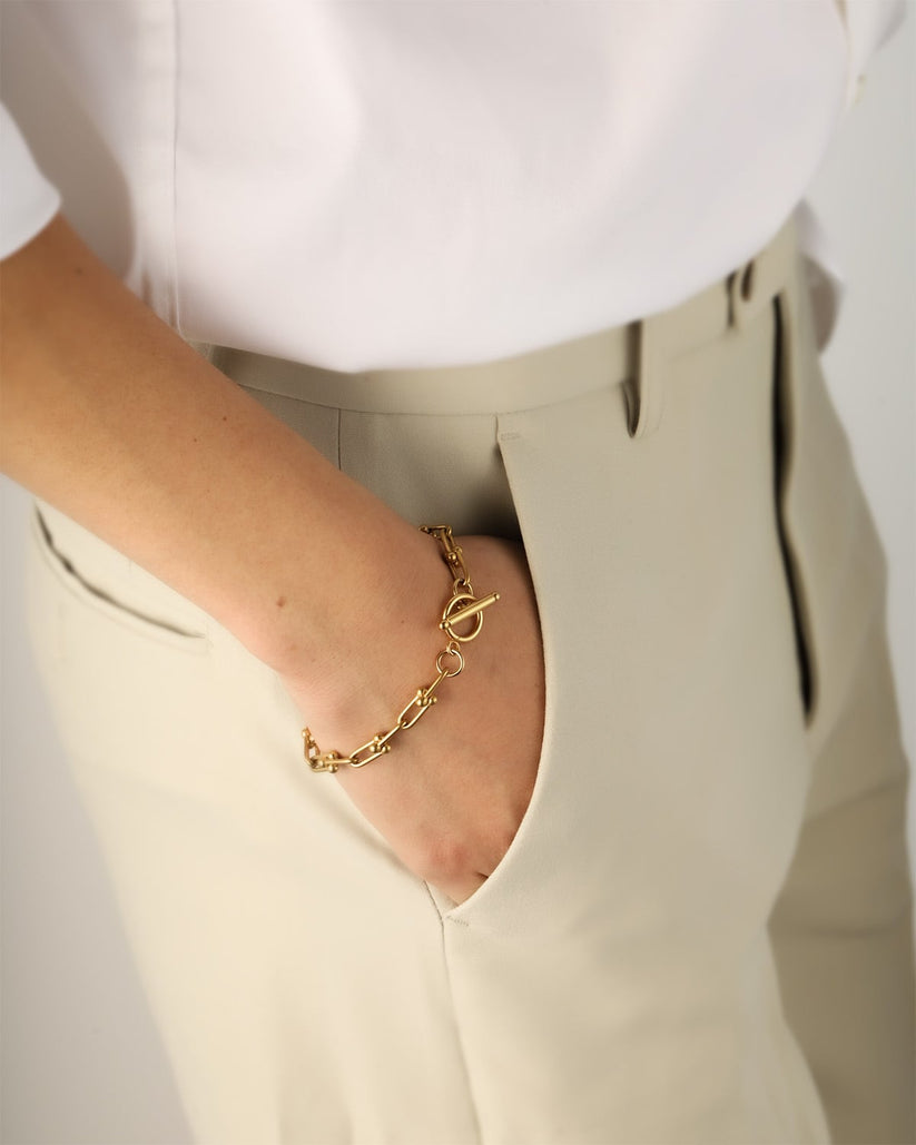 Hufeisen Chain Bracelet, 馬蹄モチーフ, 上品, 男女兼用