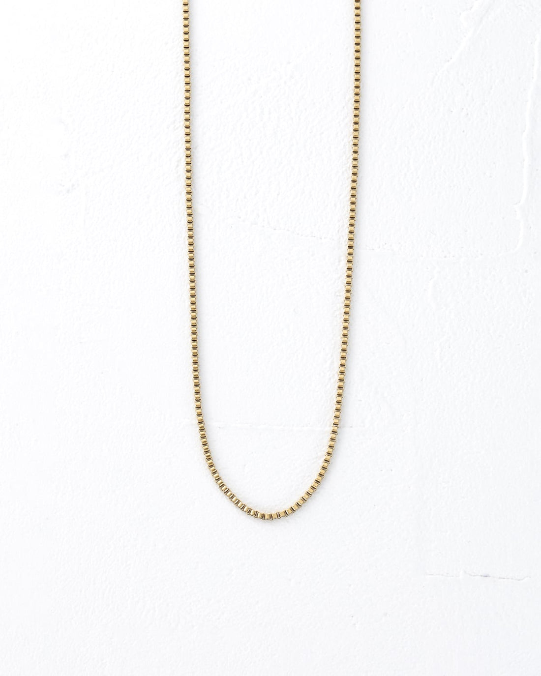 ボックスチェーンネックレス ゴールド