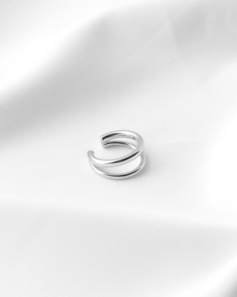 Line Ear Cuff かっこいい シルバー