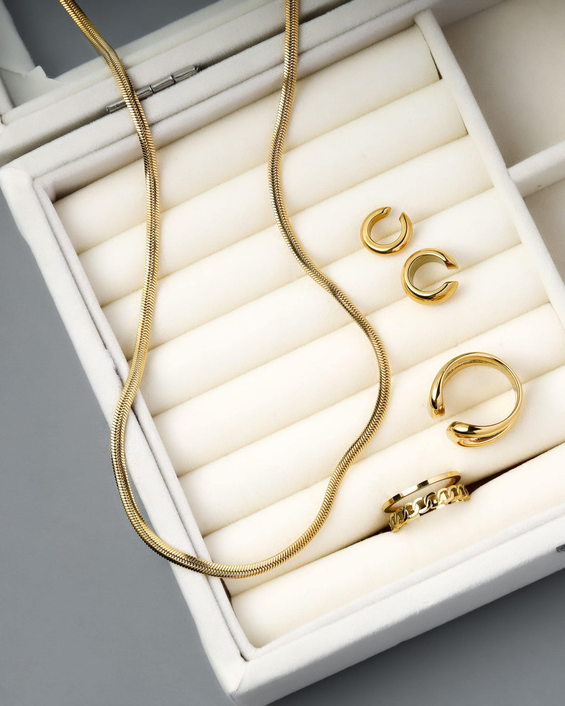 Snake necklace 3mm ペアコーディネート