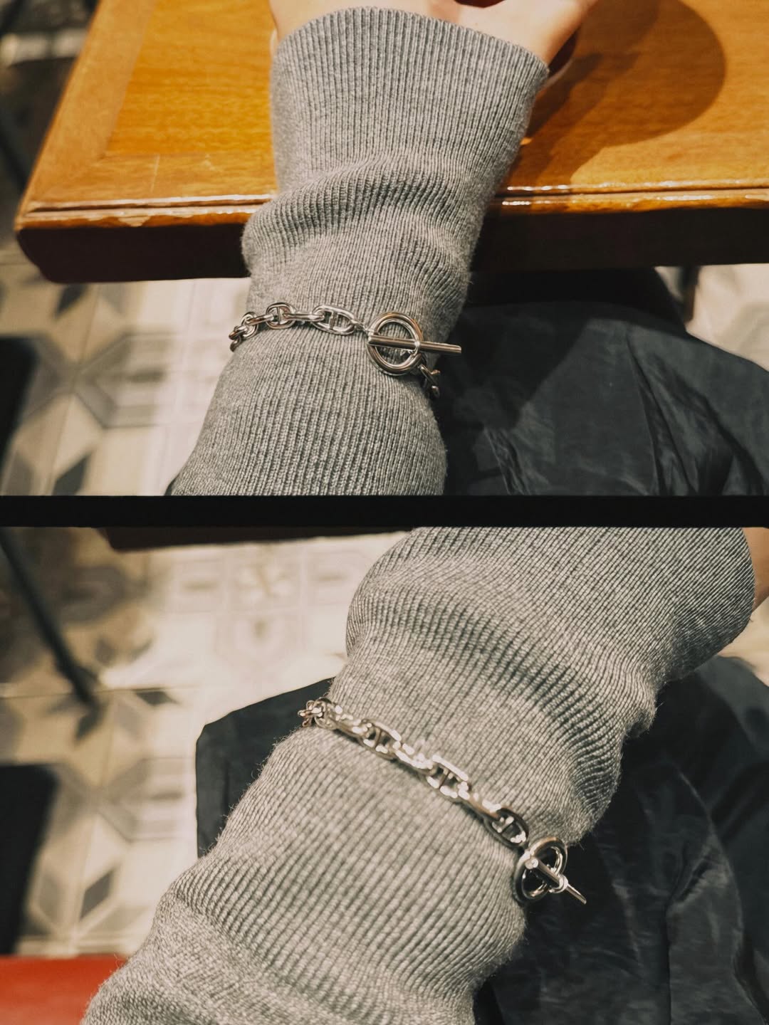 ブレスレット-Anchor Chain Bracelet-コーディネート3