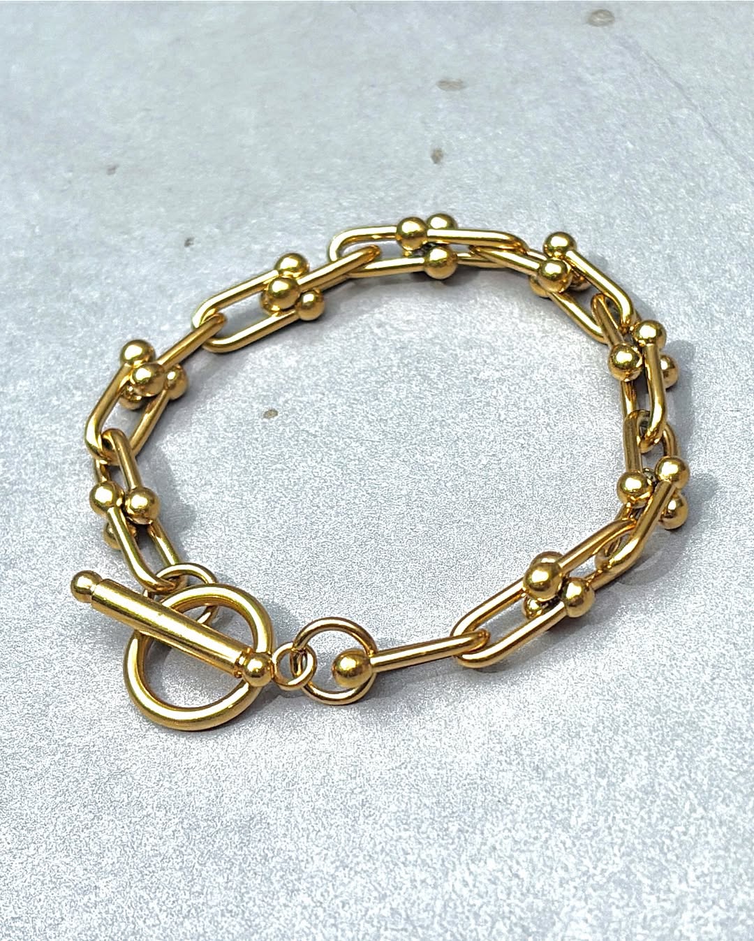 Hufeisen chain bracelet置き画像19cm21cm